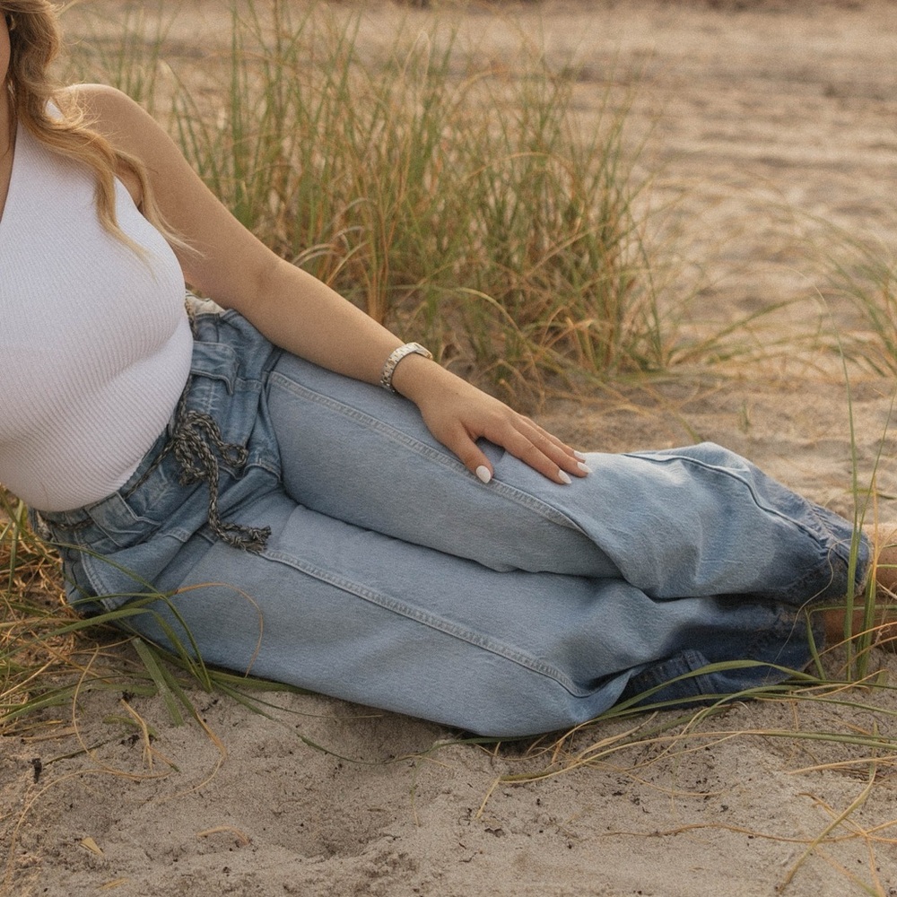 Free People Denim Wide Leg Jeans